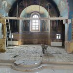 Armarea pereților și instalarea sistemului de încălzire prin pardoseală la Biserica „Sfântul Mare Mucenic Dimitrie”.